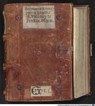 Udalrici de Landau magistri Wiennensis in artibus, prioris Tegerns. sermones de tempore et de Sanctis - BSB Clm 18861