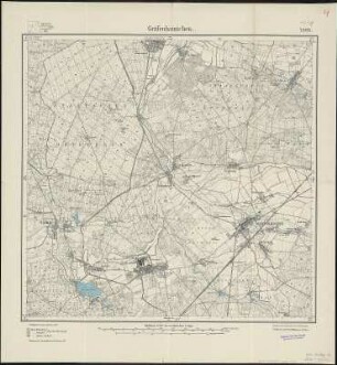 Meßtischblatt 2389 : Gräfenhainichen, 1924 : Gräfenhainichen. - Aufn. 1902, Nachtr. 1924. - 1:25000. - [Berlin]: Reichsamt für Landesaufnahme, 1924. - 1 Kt.