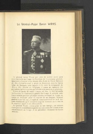Le Général-Major Baron Wahis.