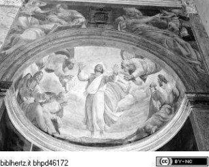 Transfiguration Christi, Geißelung Christi und die Heiligen Franziskus, Petrus, Matthäus und Jesajas, Transfiguration Christi