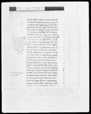 Johannes Chrysostomos, Omiliae super Matthaeus — Initiale T(unc ductus), Folio 44verso