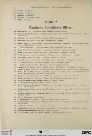 Gerahmte Graphische Blätter (Nr. 420-449)