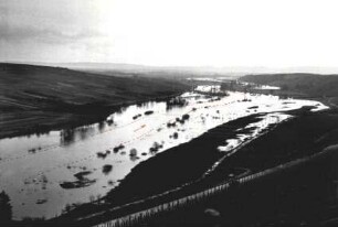 Hochwasser Stausstufe Gerlachshausen-Volkach/Main