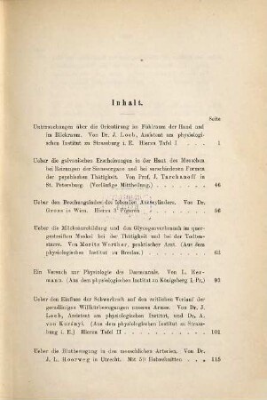 Archiv für die gesamte Physiologie des Menschen und der Thiere. 46, 46. 1890