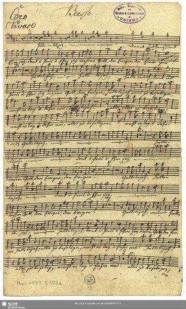 [Solo and Coro 1:] Basso