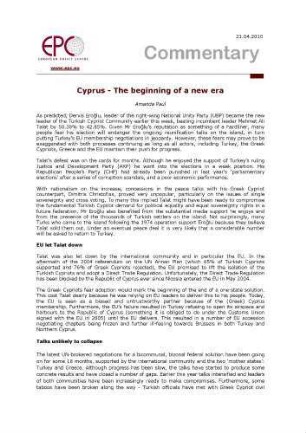 Cyprus - The beginning of a new era