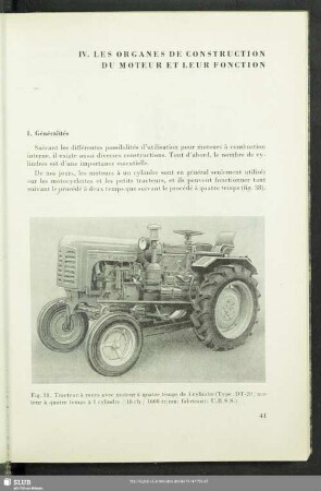 IV. Les Organes De Construction Du Moteur Et Leur Fonction