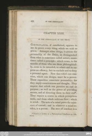 Chapter XXIII. Of The Personality Of The Deity.