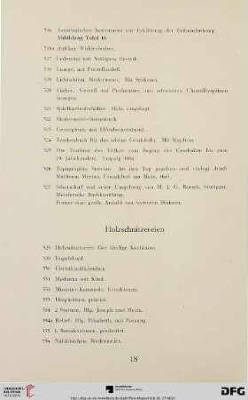 Holzschnitzereien (Nr.328-336)