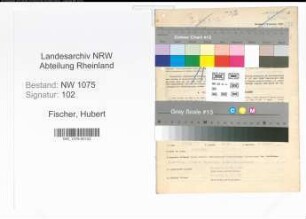 Entnazifizierung Hubert Fischer , geb. 30.06.1911 (Steuerinspektor)