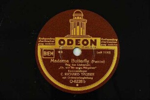Madame Butterfly : Arie des Linkerton: "Oh, wie ich mein Vergehen" / (Puccini)