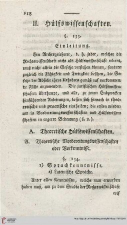 II. Huelfswissenschaften