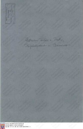 Trotha, Hermann Freiherr v., Flügeladjutant in Darmstadt