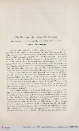 9: Die Bambergische Halsgerichtsordnung : ein Beitrag zur Geschichte der Bücherillustration