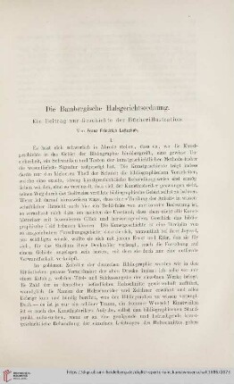 9: Die Bambergische Halsgerichtsordnung : ein Beitrag zur Geschichte der Bücherillustration