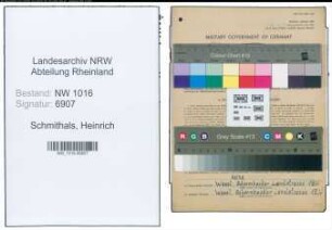 Entnazifizierung Heinrich Schmithals , geb. 09.06.1905 (Drogist)