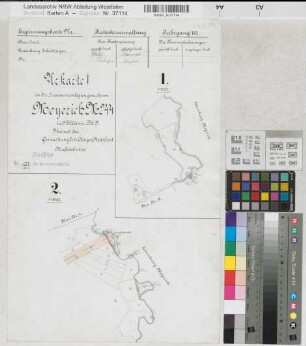 Meyerich (Welver), Zusammenlegung Meyerich, Urkarte I Scheidingen Flur 1;2