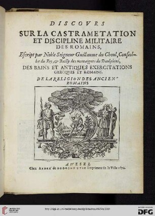 Discovrs Sur La Castrametation Et Discipline Militaire Des Romains