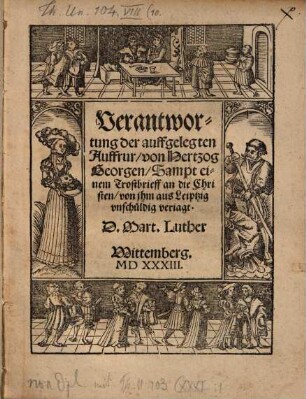 Verantwortung der auffgelegten Auffrur, von Hertzog Georgen