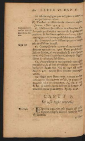 Caput 7. De usu legis moralils.