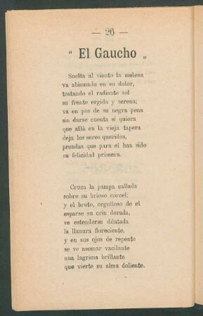 "El gaucho"