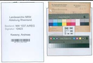 Entnazifizierung Andreas Kwasny , geb. 00.00.0000 ()