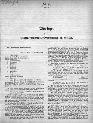 No. 21 (254), 21. März 1891