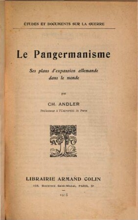 Le Pangermanisme