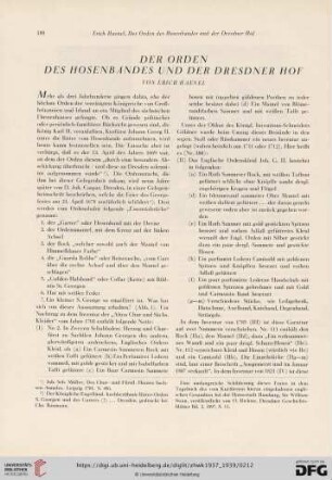 Der Orden des Hosenbandes und der Dresdner Hof