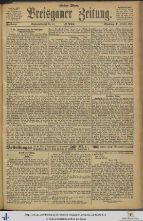 18.10.1891 (Erstes Blatt)