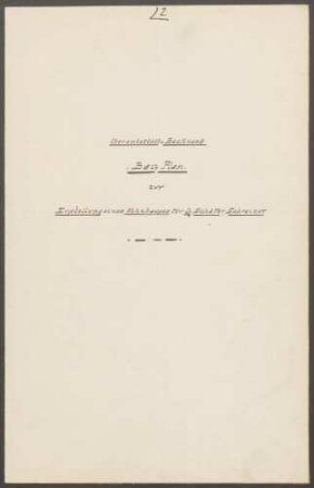 Schäfer, Gottlieb, Schreinermeister Bau eines Wohnhauses