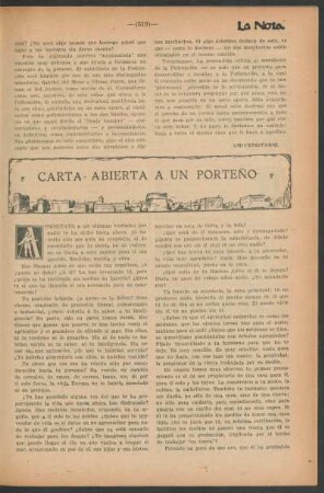 Carta abierta a un porteño