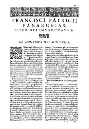 Liber Decimvsoctavvs. De Mentibvs Dei Ministris