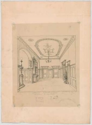 Thiersch, Friedrich von; München, Türkenstr.; Haus Neresheimer - Vorplatz EG (Perspektive)