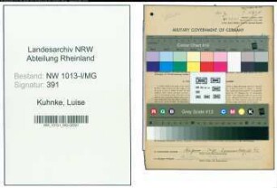 Entnazifizierung Luise Kuhnke , geb. 13.07.1898 ()