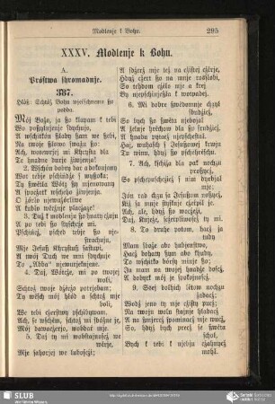 XXXV. Modlenje k Bohu