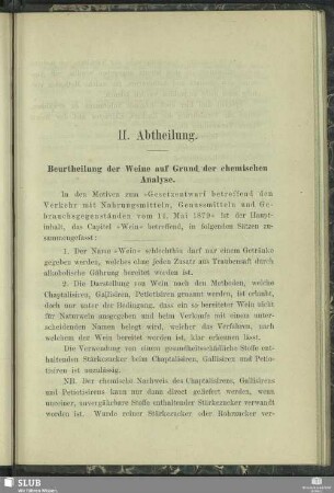 II. Abtheilung