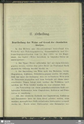 II. Abtheilung