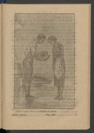 ... abrió el papel ante la curiosidad de ambos. - [Ilustración]