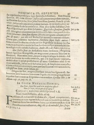 In Festo Natalis Domini.