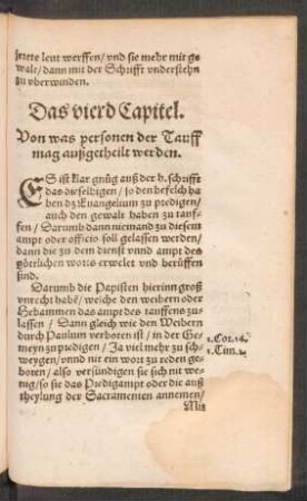 Das vierd Capitel.