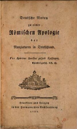 Beyträge zum deutschen Kirchenrecht, 2. 1787