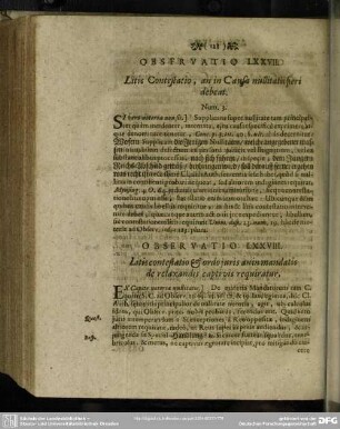 Observatio LXXVII. Litis Contestatio, an in Causa nullitatis fieri debeat