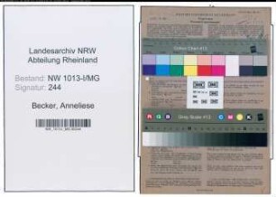 Entnazifizierung Anneliese Becker , geb. 13.06.1922 ()