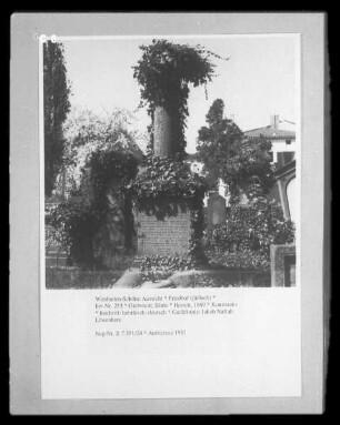 Grabstein Säule