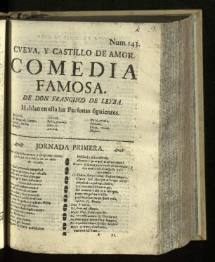 Cveva, y Castillo De Amor : Comedia Famosa