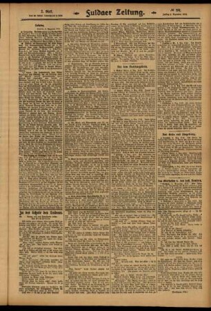 Zweite Ausgabe vom Freitag, den 05. Dezember 1913.