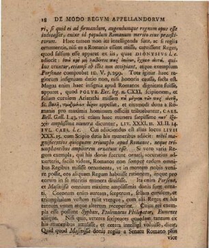 Dissertatio de modo regvm appellandorvm apvd veteres Romanos