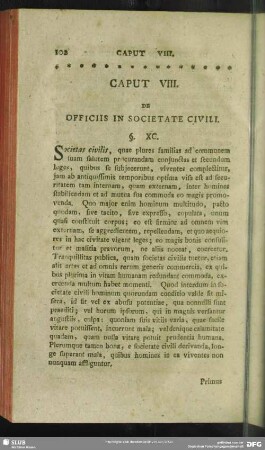 Caput VIII. De Officiis In Societate Civili