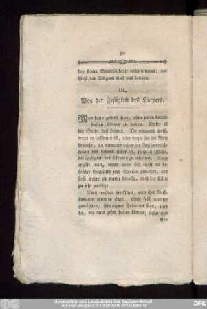 III. Von der Festigkeit des Körpers.